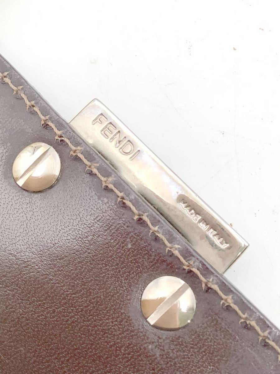 ◇バッグ◇FENDI フェンディ ズッカ柄 キャンバス×レザー ハンドバッグ