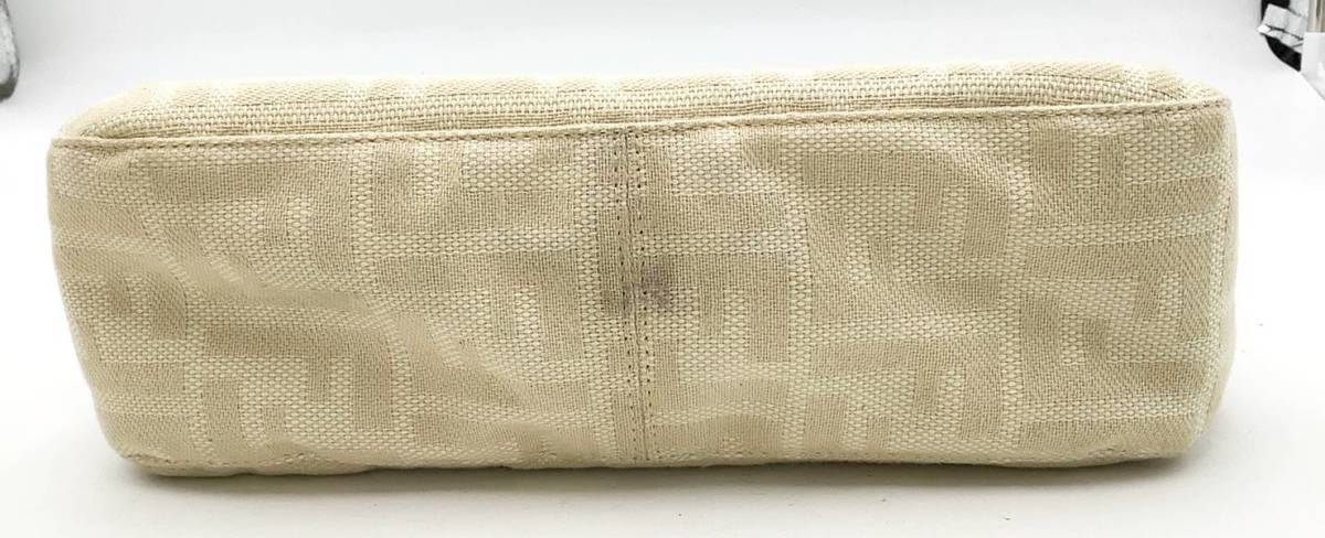 ◇バッグ◇FENDI フェンディ ズッカ柄 キャンバス×レザー ハンドバッグ