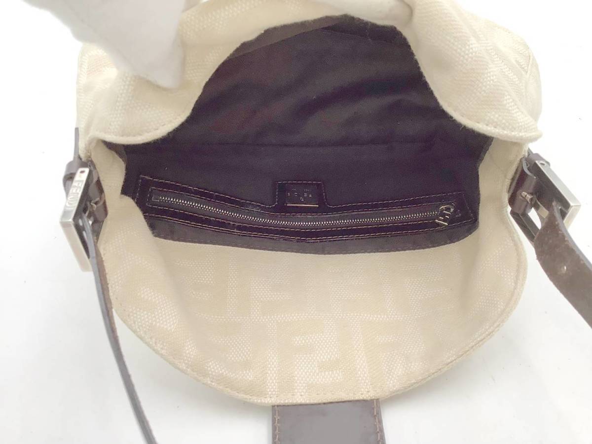 ◇バッグ◇FENDI フェンディ ズッカ柄 キャンバス×レザー ハンドバッグ