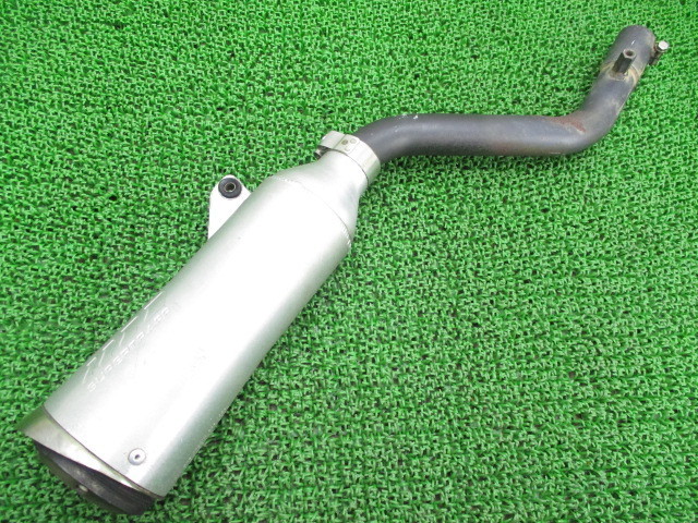 中古 社外 バイク 部品 TW200 TW225 サイレンサーマフラー 社外 DG07J DG09J スーパートラップ 4インチ アルミ ステン