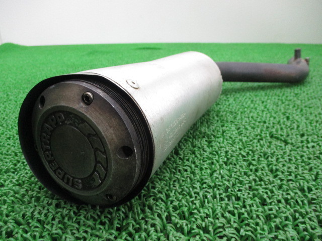 【SALE,人気セール】 中古 社外 バイク 部品 TW200 TW225 サイレンサーマフラー 社外 DG07J DG09J スーパートラップ 4インチ アルミ ステン