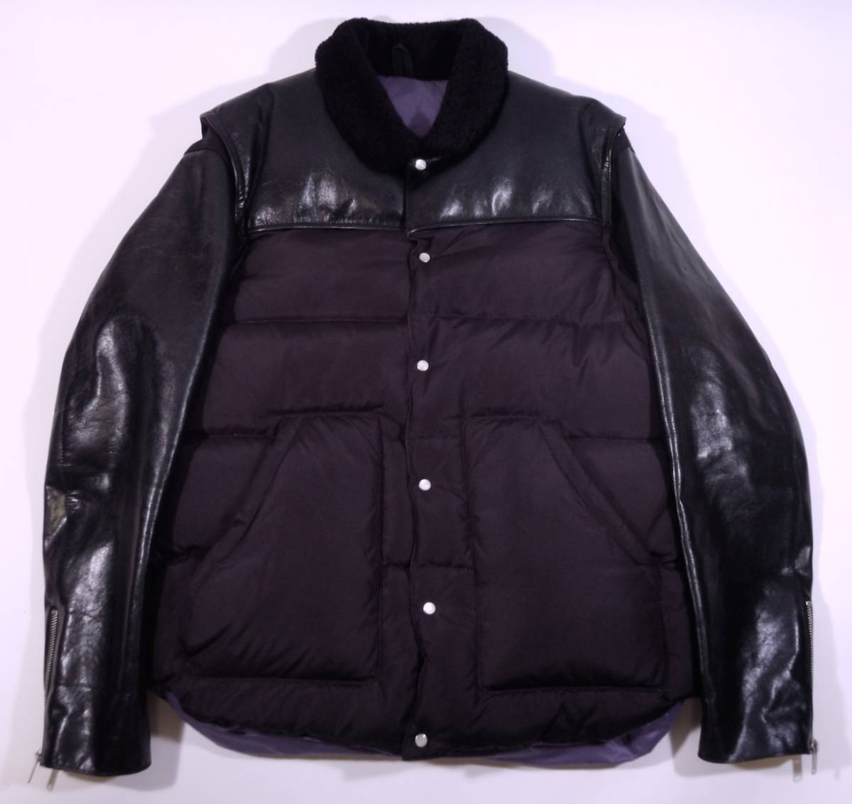 即完売 アンダーカバー 2012AW/PSYCHO COLOR 最高級 襟ムートン/袖 