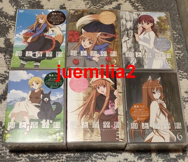 狼と香辛料　DVD全巻セット【初回限定版】 新品未開封「狼と香辛料」DVD初回版限定パック全6巻セット 「狼と