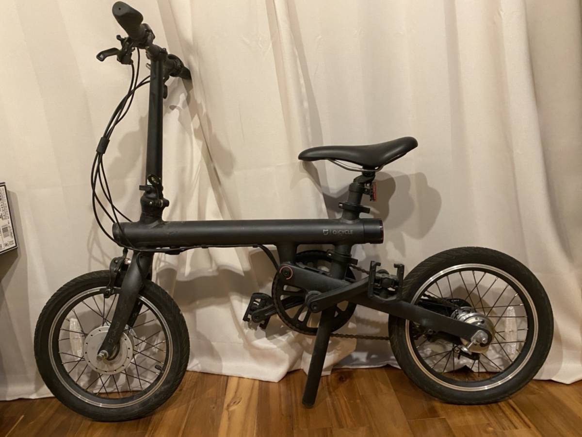 ジャンク】 Xiaomi qicycle 電動折りたたみ自転車 16inch 黒 Xiaomi 