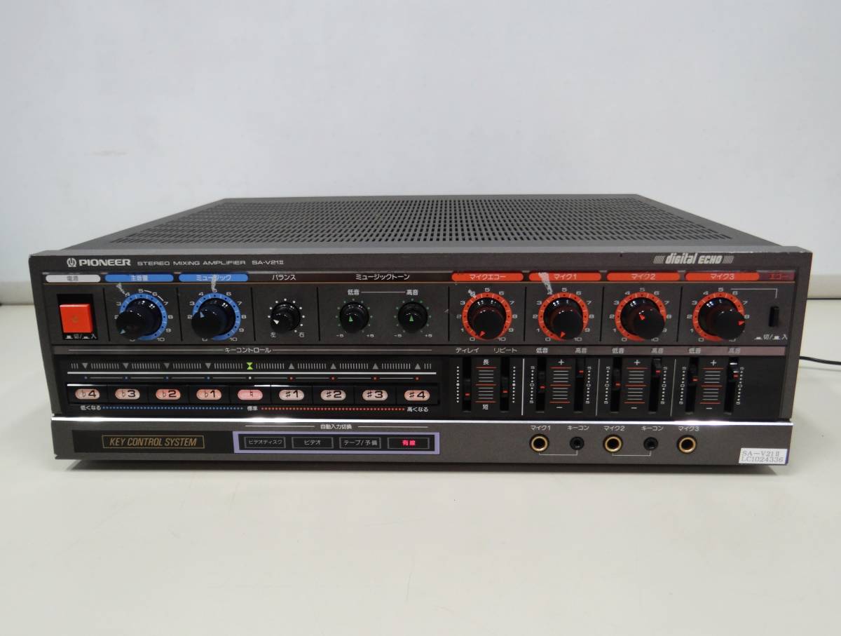 美品 パイオニア SA-V21Ⅱ カラオケアンプ パイオニア SA-V21Ⅱ カラオケアンプ 通電確認のみ 現状品 パイオニア