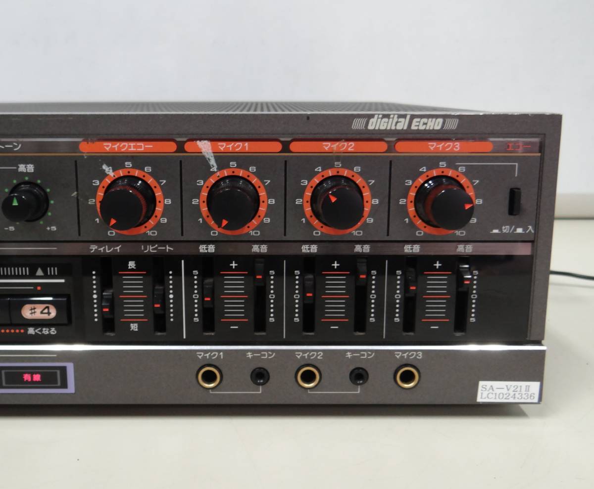 パイオニア SA-V21Ⅱ カラオケアンプ 通電確認のみ 現状品 パイオニア