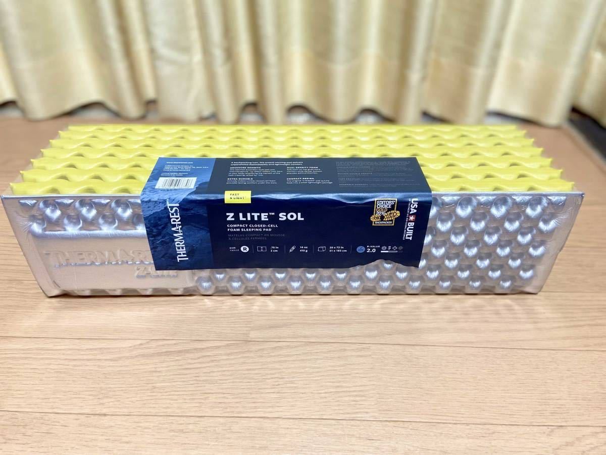新品】サーマレスト Zライトソル レギュラー (シルバー/レモン