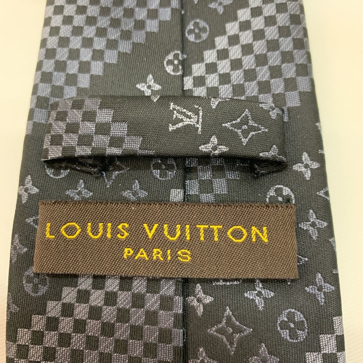 LOUIS VUITTON ブランドネクタイ イタリア製 シルク ミックス