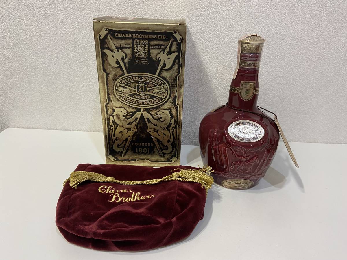 シーバスブラザーズ　 salute 未開封 CHIVAS BROTHERS 未開栓 ロイヤル ROYAL SALUTE シーバス スコッチ 0