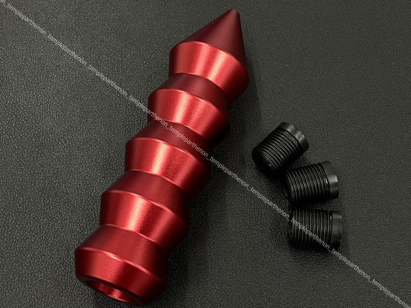 ○即納○汎用 アルミシフトノブ レッド デスグリップ タイプ Likewise