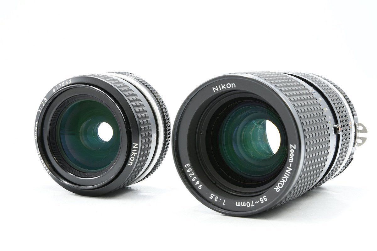 ◇ Nikon ニコン FE ブラック + AI NIKKOR 28mm F2.8 + AI-S Zoom 