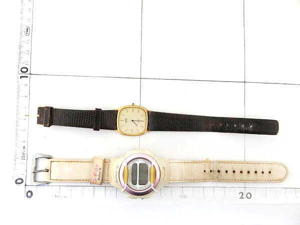【ジャンク品】SEIKO 腕時計パーツ　2本セット 不稼動品 CASIO G-SHOCK SEIKO CITIZEN 1円スタートまとめ売り ジャンク品 2026