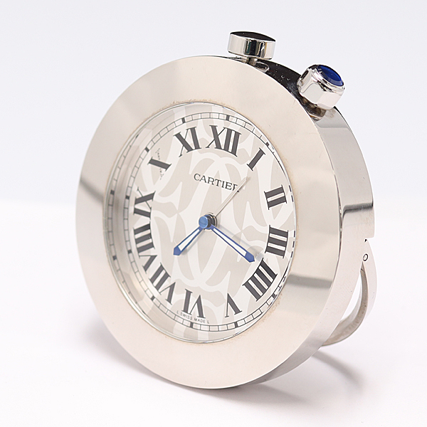 1円～☆Cartier カルティエ トラベルクロック アラーム 置き時計 9-13