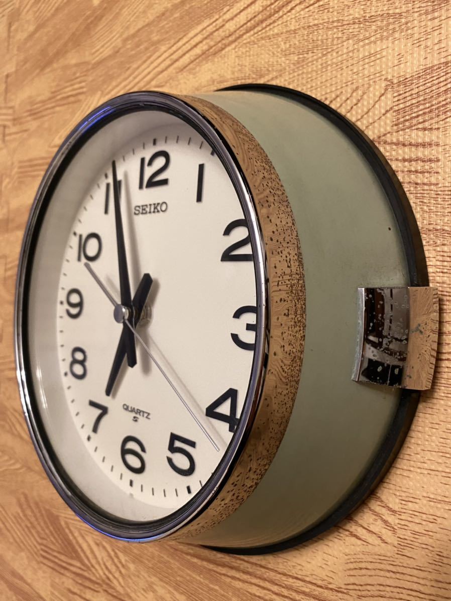SEIKO セイコー 防塵型クオーツ掛時計 レトロ KS474M 掛け時計