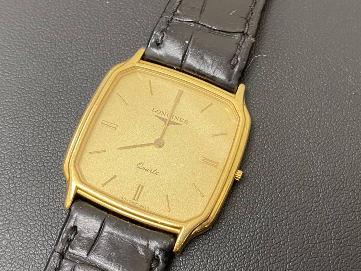 ロンジン LONGINES 金無垢 - 18K クォーツ ゴールド文字盤 腕時計 