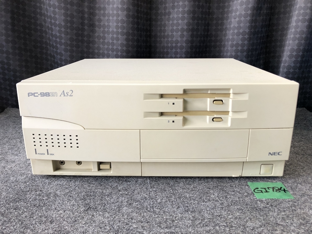 送1000円】NEC PC-9821As2/U2 486SX-33/RAM19.6MB/HDD420MB 起動OK 
