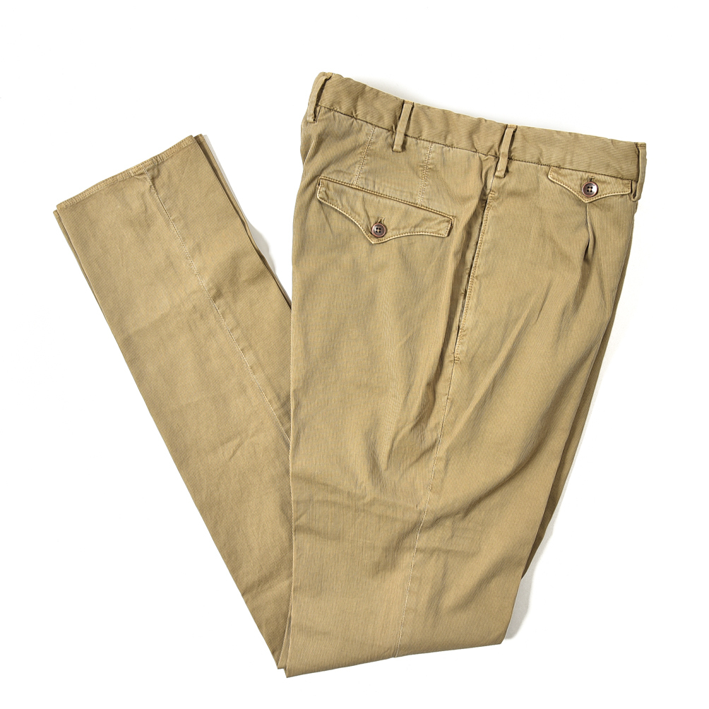新着 新品 3.8万 インコテックス INCOTEX HIGH COMFORT SLIM FIT スラックス ノータック ストレッチ コットン ベージュ 363348