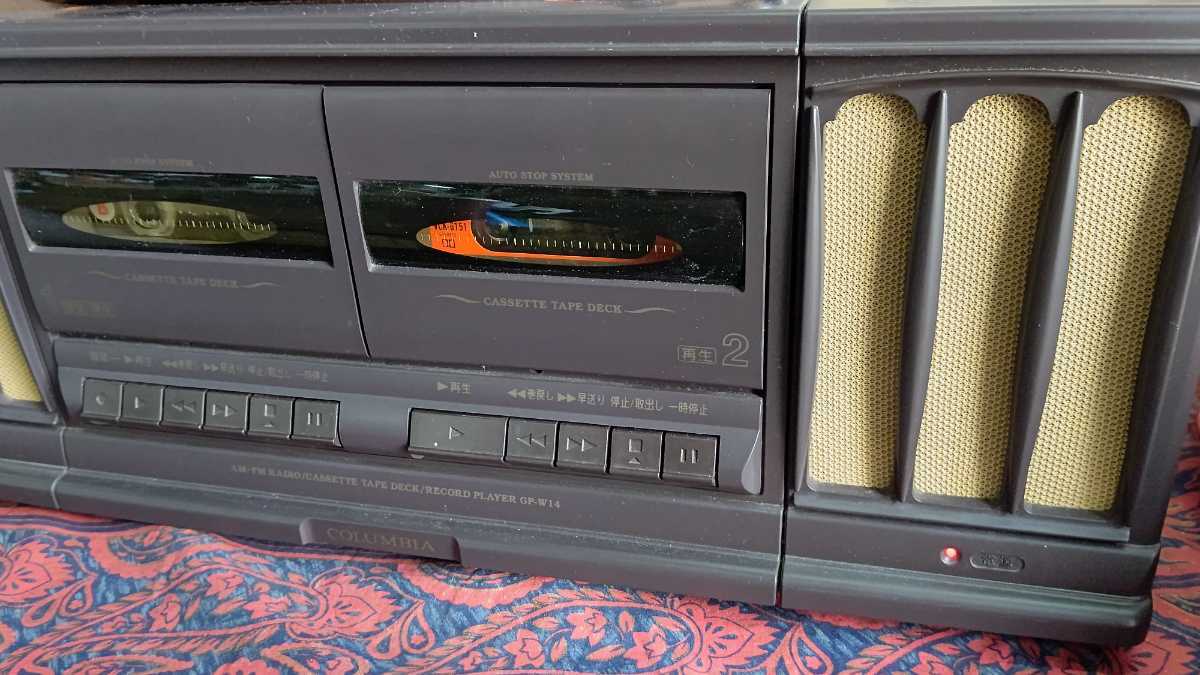 COLUMBIA 日本コロンビア GP-W14 卓上ステレオシステム FM・AMラジオ W