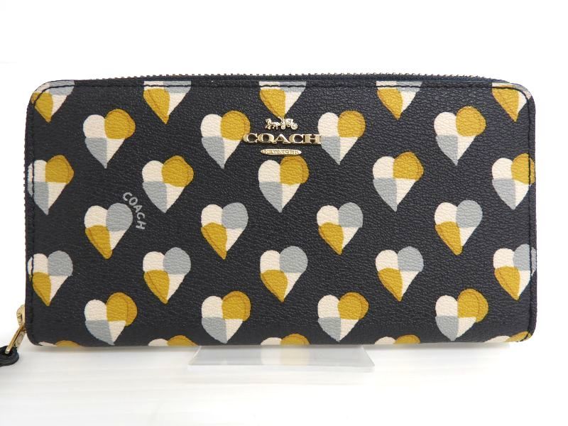 コーチ ラウンド ファスナー 長財布 ブラック CR623 美品 財布 レザー 