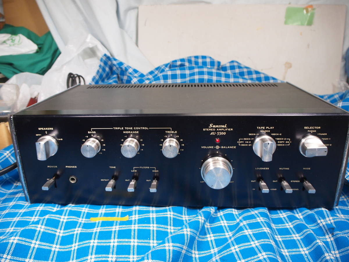 SANSUI サンスイ AU-5500 プリメインアンプ 完動品 17-2 3ヶ月 SANSUI サンスイ AU-5500 プリメインアンプ 完動品 17-2 3ヶ月