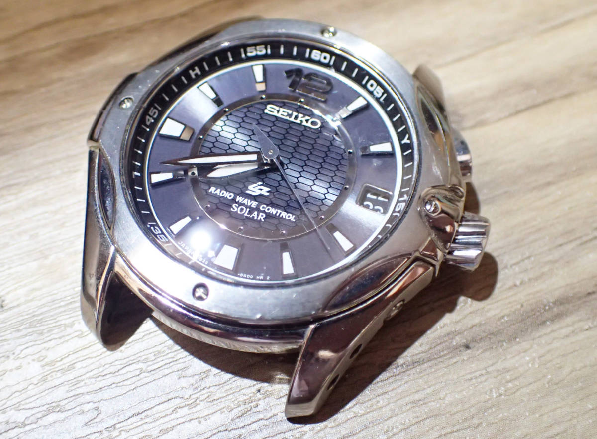 セイコー/SEIKO イグニッション◇ 7B22-0AA0 電波ソーラー/チタン製 