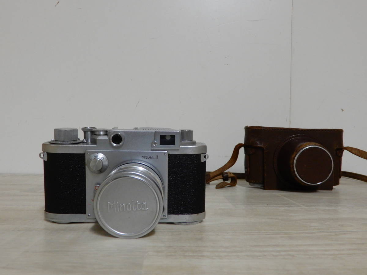 フィルムカメラ minolta ミノルタ 35 modelⅡ 1：2 f＝5㎝ ケース付き