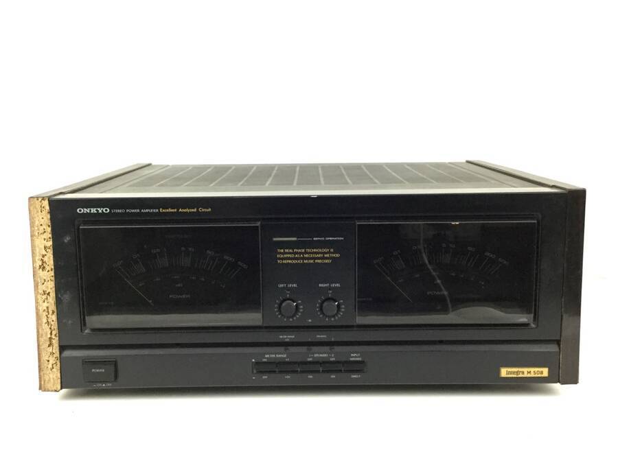 ONKYO オンキヨー Integra M-508 パワーアンプ AC100V 500W 現状 ONKYO オンキヨー Integra M-508 パワーアンプ AC100V 500W 現状