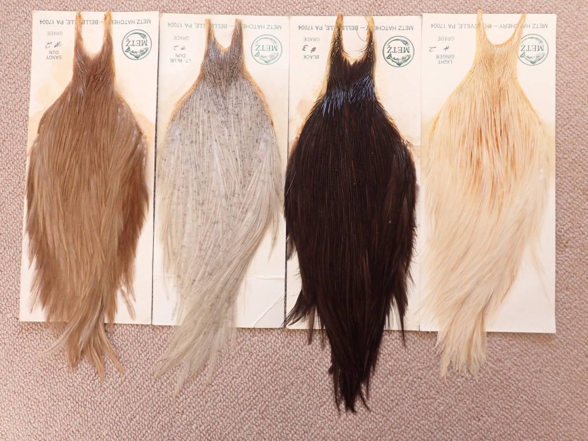 METZ HOFFMAN ハックル メッツ METZ コックハックルケープ #2 GRIZZLY