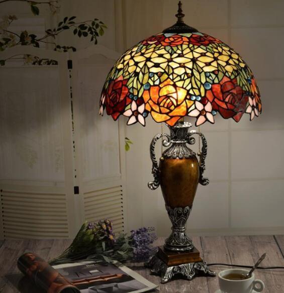 ステンドグラス アンティーク 花柄 美品◇ 花柄レトロな レトロな