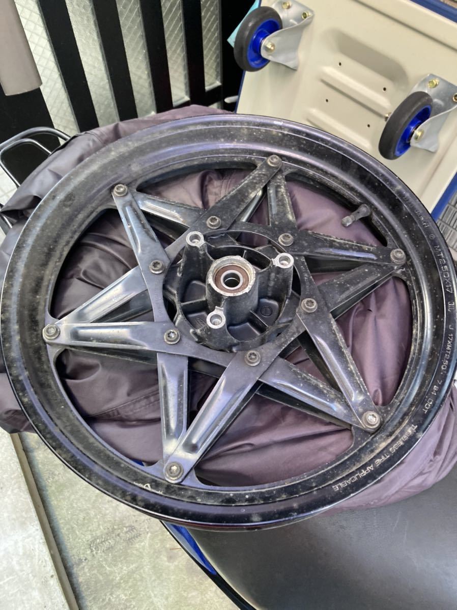 HONDA NSR250R MC21純正品アルミリアホイール黒 ホンダ NSR250R MC21