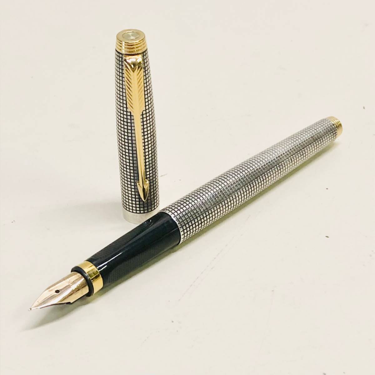 Parker 万年筆 スターリング925 銀無垢K18-750 750