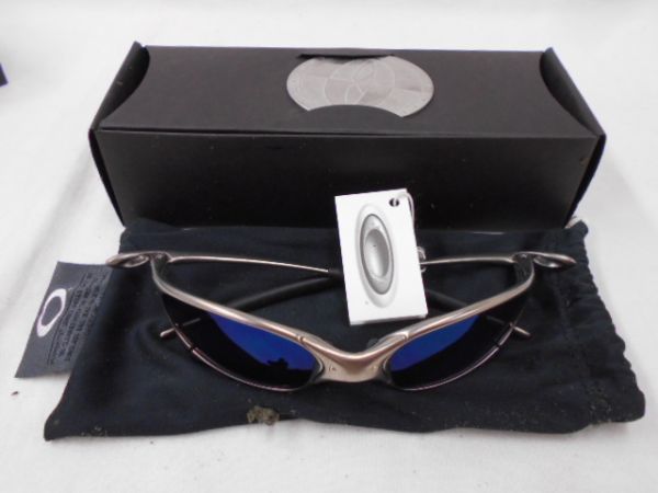 81 送60サ 0930#D04 OAKLEY オークリー サングラス JULIET ジュリエット X-METAL エックスメタル プラズマ ice 中古品