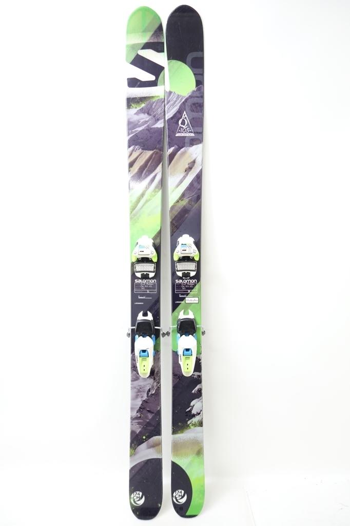 中古 ファット 13/14 SALOMON Q-105 174cm MARKER SQUIRE ビンディング 