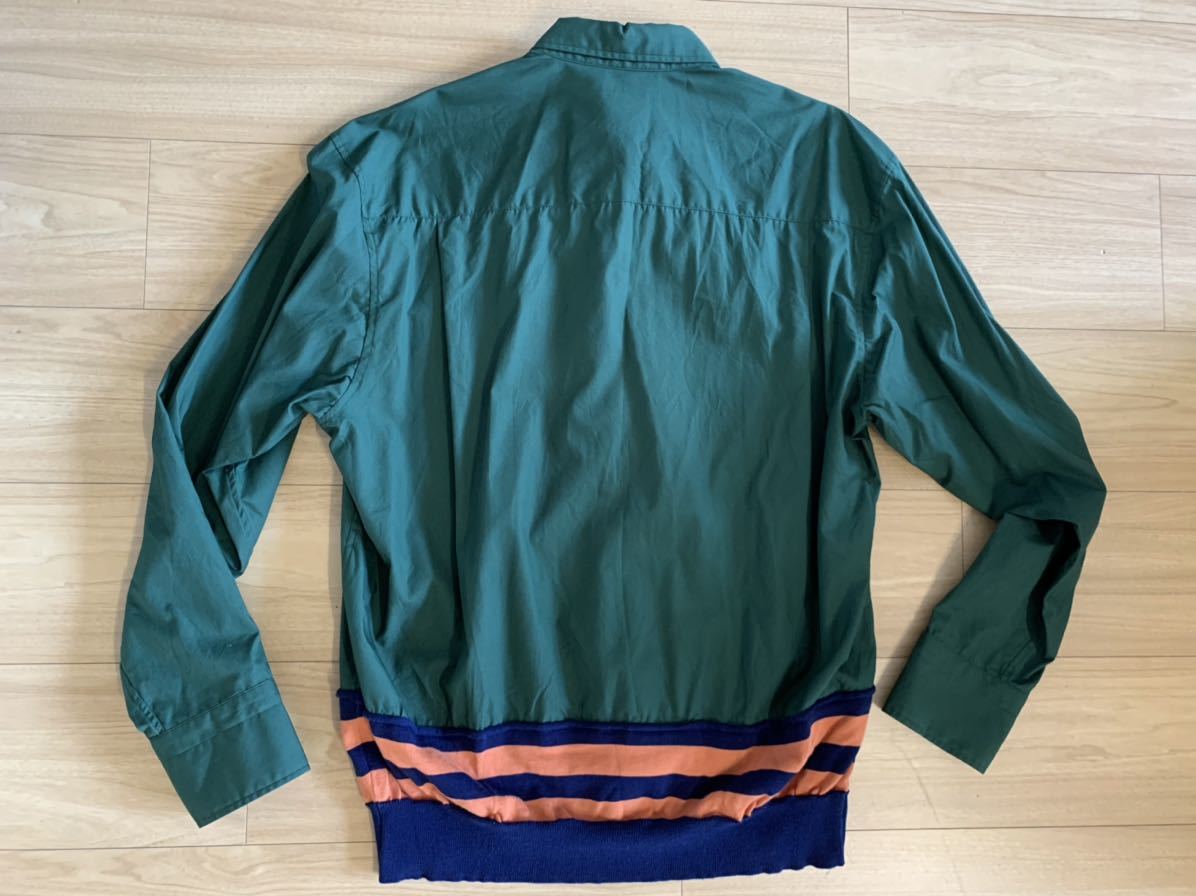 美品 kolor BEACON カラービーコン ボタンダウンデザインシャツ 50