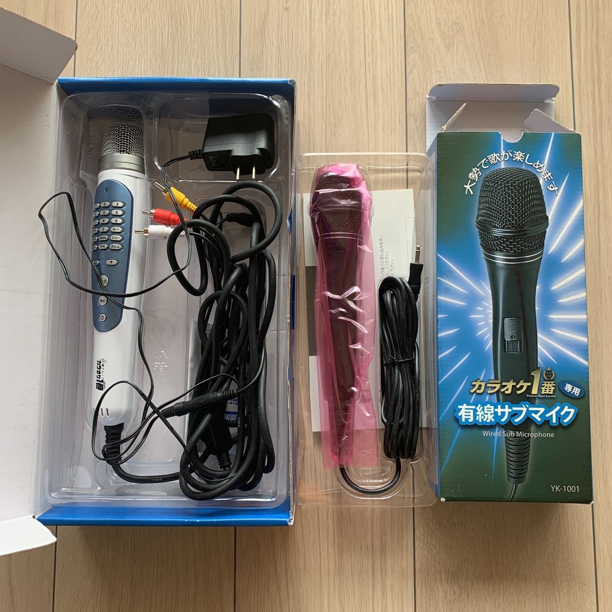 ☆カラオケ一番☆未使用カラオケマイク☆セット☆夢グループ