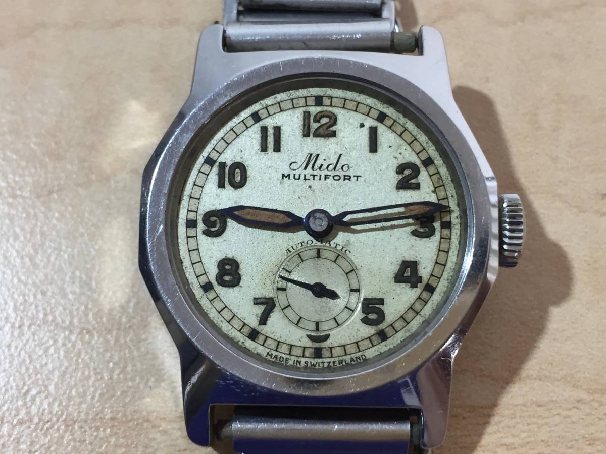 スイス製 Mido MULTIFORT 自動巻 腕時計 MOD. 1938 17jewels スモール