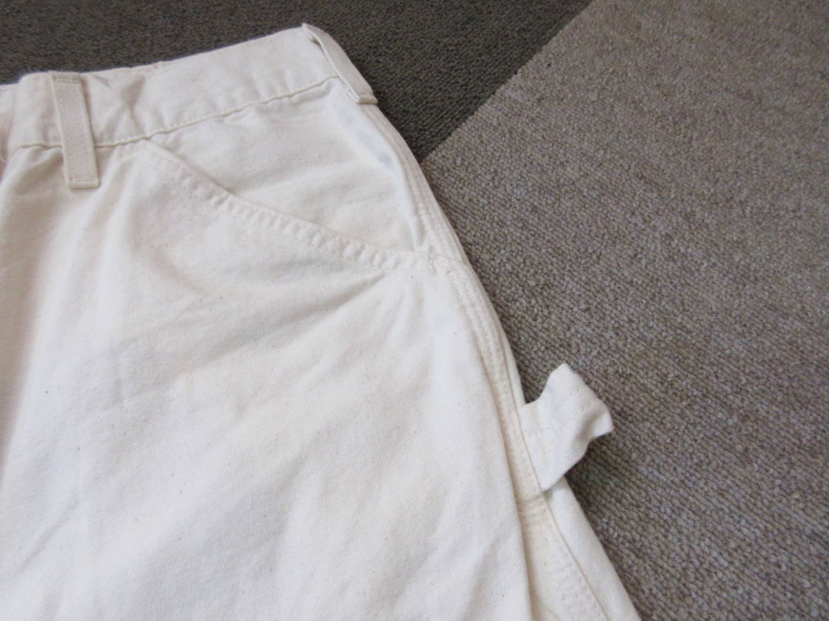 80s90s Carhartt USA製 ペインターパンツ 34インチ 生成り オフ