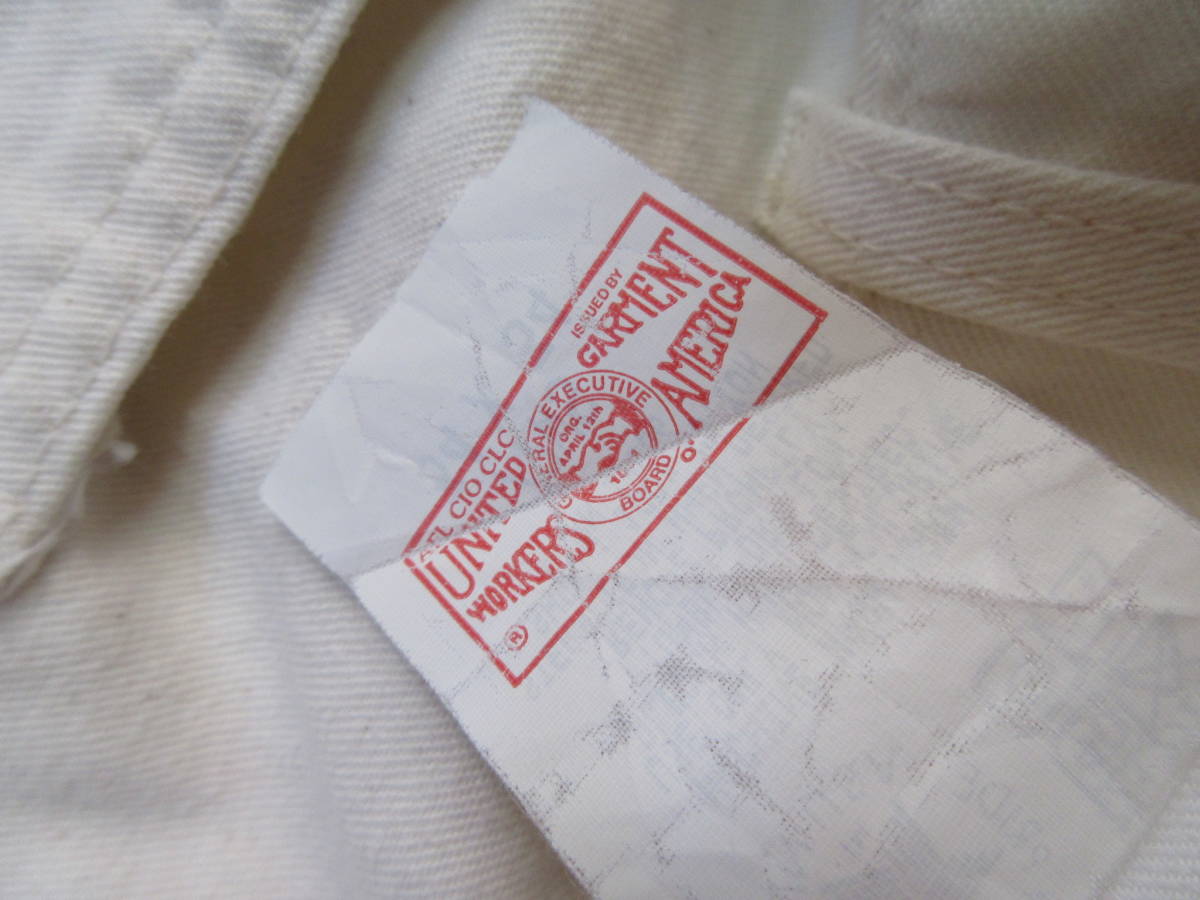 80s90s Carhartt USA製 ペインターパンツ 34インチ 生成り オフ