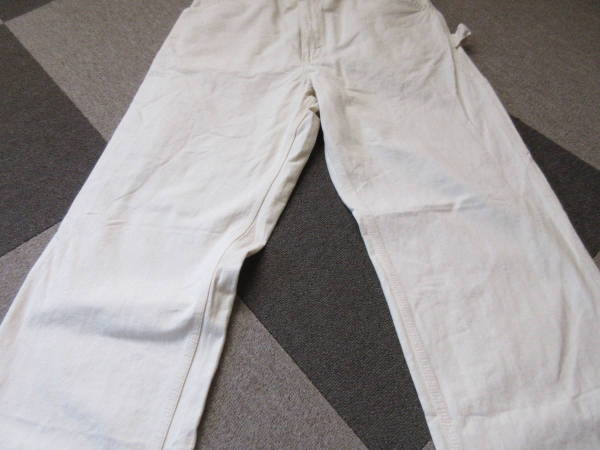 80s90s Carhartt USA製 ペインターパンツ 34インチ 生成り オフ