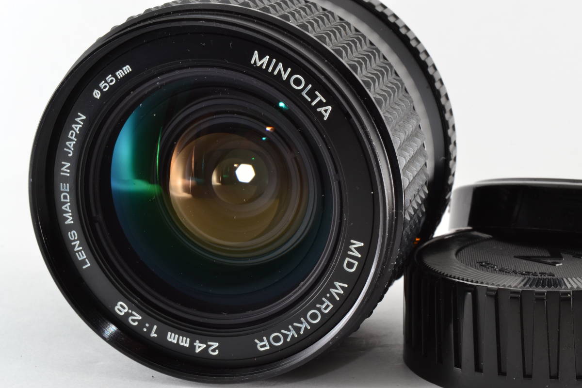 良品 MINOLTA MD W.ROKKOR 24mm f2.8 広角 単焦点 マニュアル オールド