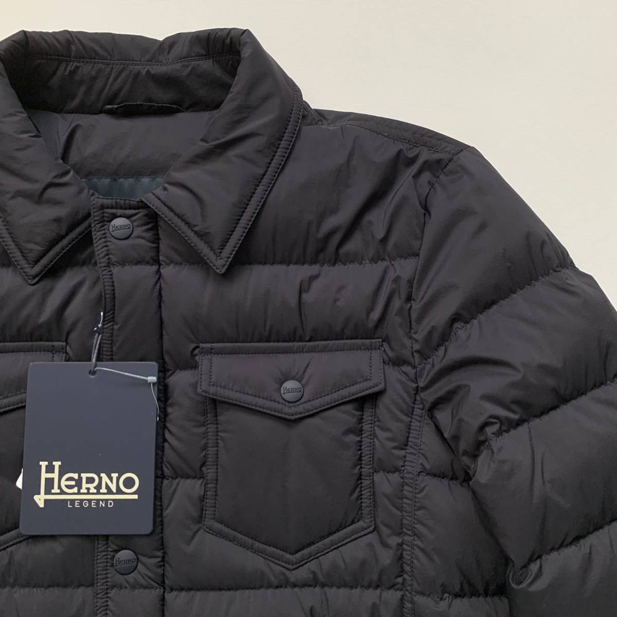 新品】HERNO ヘルノ レジェンド 撥水ナイロン Gジャン ダウン 