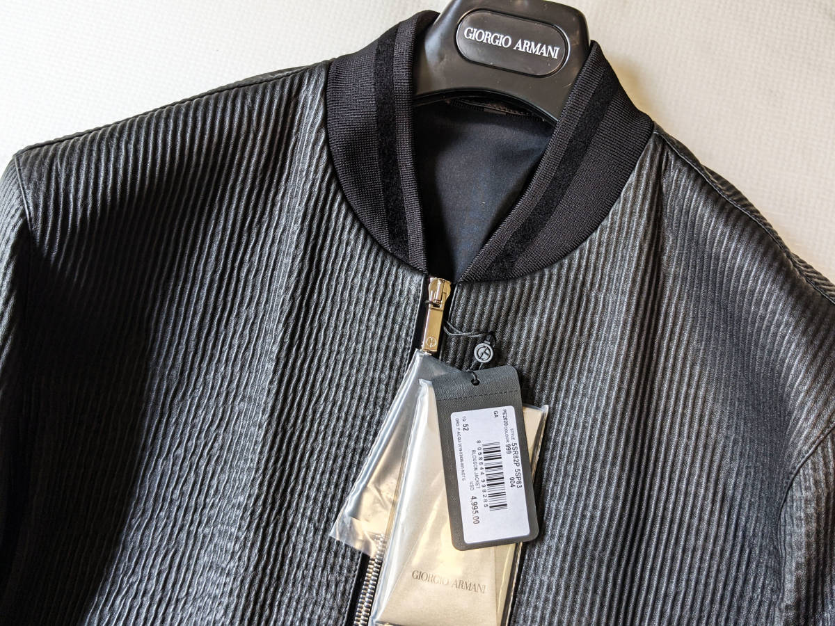 売上大特価 Giorgio Armani レザー ボンバージャケット 【公式通販】