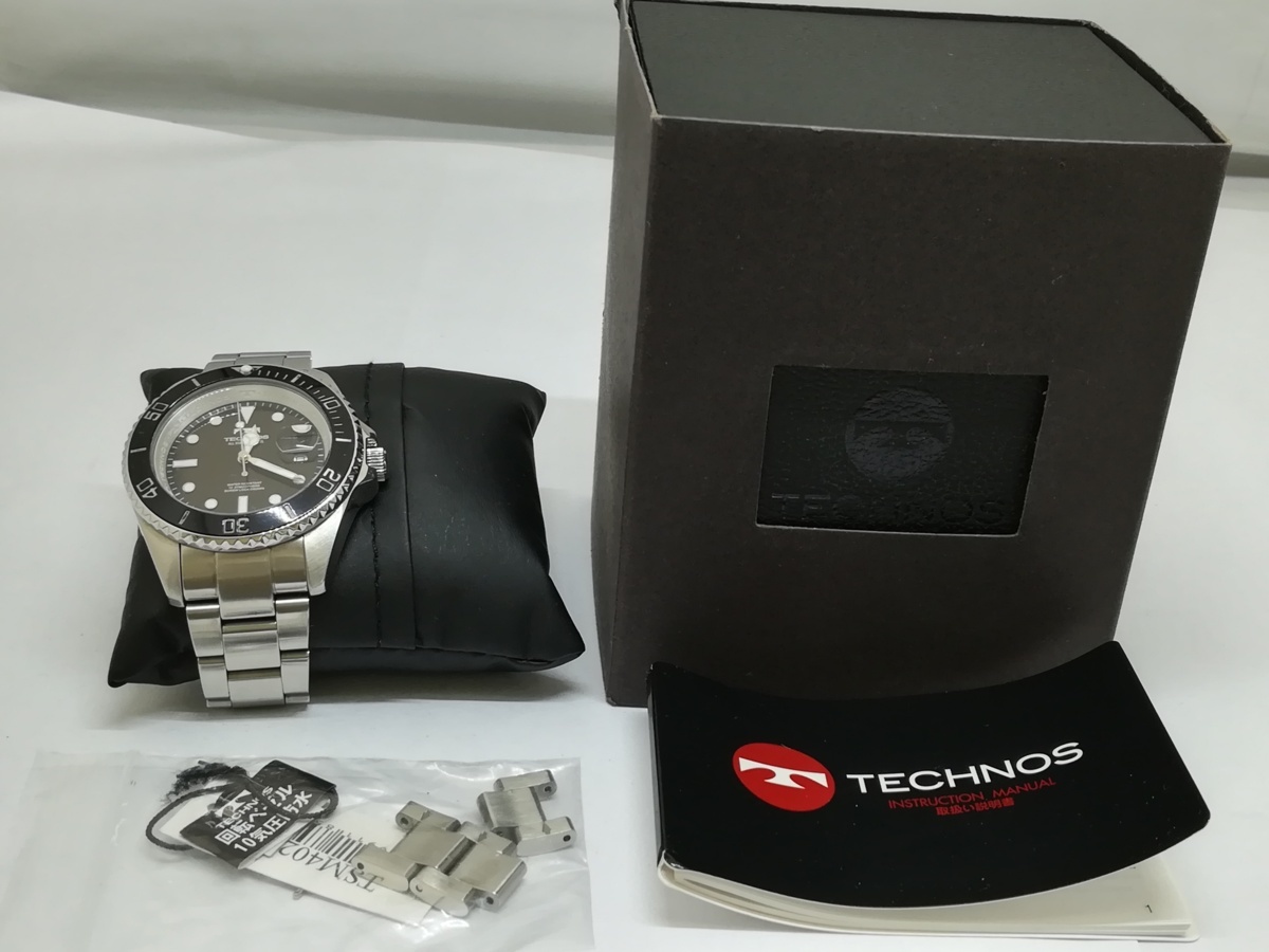 腕時計】TECHNOS テクノス 10気圧防水機能付 クオーツ式 アナログ 3針 
