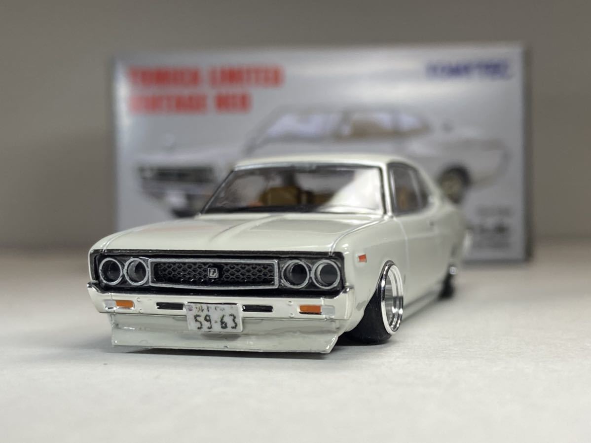 1 64 改 日産 ローレル Sgx ブタケツローレル 車高短 深リムホイール ハヤシ Cr チンスポ 街道レーサー ミニカー改造 カスタムミニカー Jdm トミカリミテッド 売買されたオークション情報 Yahooの商品情報をアーカイブ公開 オークファン Aucfan Com