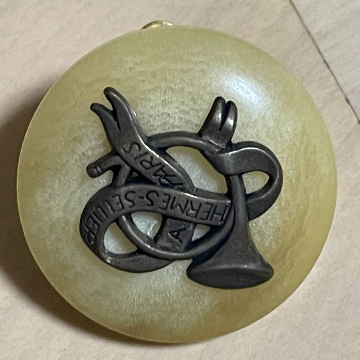 HERMES エルメス ホルンモチーフ イヤリング 水牛 バッファローホーン ヴィンテージ _6