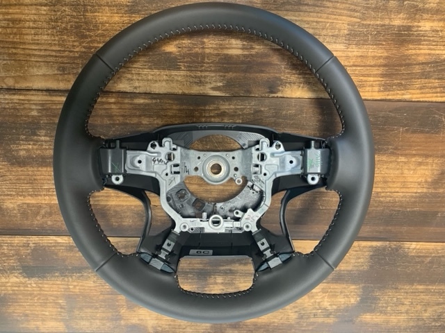 150系 プラド 革巻きステアリング 内装ベージュ ハンドル 新車外し 150