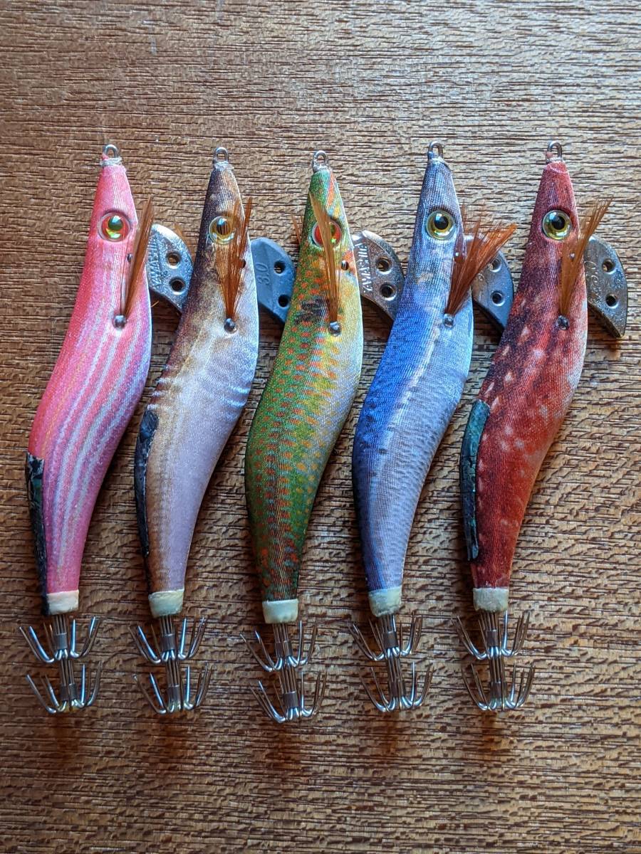 □廃盤品□ヤマシタ エギ王Q 3、0号×5本 ナチュラルカラー