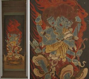 未使用 仏画 不動明王 オープニング大放出セール Mammamoda Sk