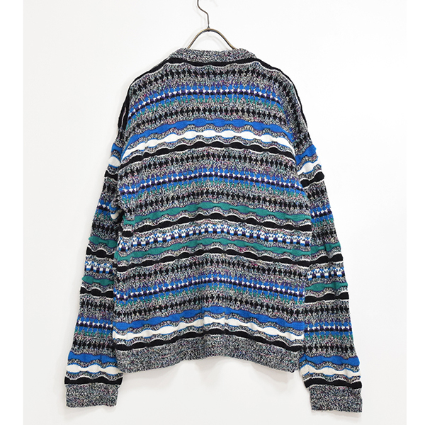 90s VTG Concrete COOGIE STYLE 3D Knit sweater アクリルニット