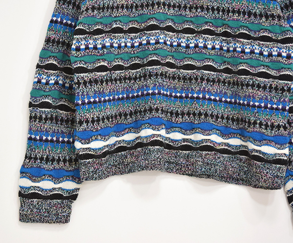 90s VTG Concrete COOGIE STYLE 3D Knit sweater アクリルニット